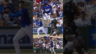 2024 Dodgers Spring Training Shohei Ohtani hits first home run DodgerBlue Shorts [upl. by Mita]