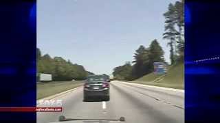 Dash cam video from deadly chase along I85 [upl. by Haimirej]