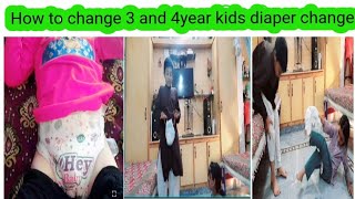 how 🤔 to change 4 boy and 3 girl diaper change 😁kids for diaper change funny viral videos [upl. by Juanita740]