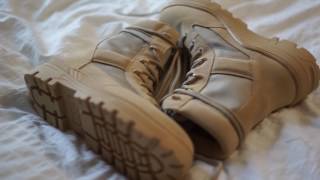 YEEZY SEASON 4 COMBAT BOOT UNBOXING  ON FOOT [upl. by Octavus252]