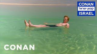 Conan Floats In The Dead Sea  CONAN on TBS [upl. by Hairu]