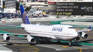 United Airlines Boeing 747400 Full Flight  Frankfurt to San Francisco  UA927 with ATC [upl. by Scever872]