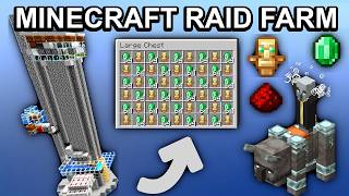 How to Build a Minecraft RAID FARM  Best amp Easiest Design  121  StepbyStep Guide [upl. by Malarkey464]