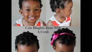 How To Do Ringlets In Curly Hair With Just A Comb [upl. by Aynos775]