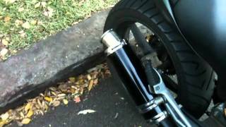 Honda VTR250  eBay aftermarket exhaust without baffle [upl. by Giddings799]