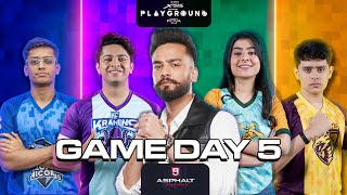 Playground 3 Game Day 5  Asphalt  CarryMinati Elvish Yadav Techno Gamerz Mortal [upl. by Misaq]