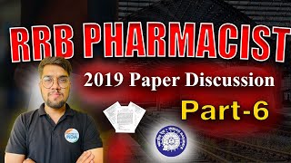 RRB Pharmacist 2019 Question Paper  10 Questions  Part6  Series Of 100 Questions rrbpharmacist [upl. by Piselli464]