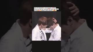 jk first touched his lips like Tae gonna kiss him in the lips🫣taekookvkookytshorts youtubeshort [upl. by Collayer]