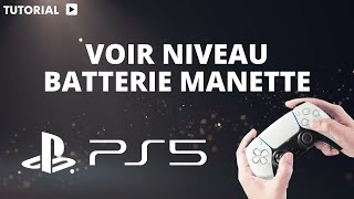 Comment voir niveau batterie manette PS5 [upl. by Raf]