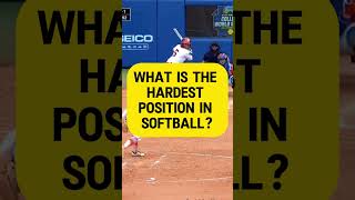 what is the hardest positon in softball [upl. by Goulden809]