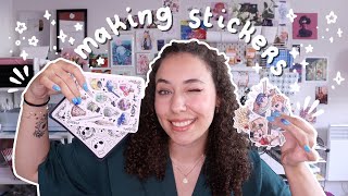 🌱 How I Make Stickers 🌱 Die Cut amp Kiss Cut Sticker Sheets Tutorial [upl. by Ydde734]