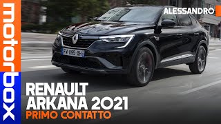 Renault Arkana 2021  La prova del SUVCOUPE francese che nasce solo con motori ibridi [upl. by Laban458]