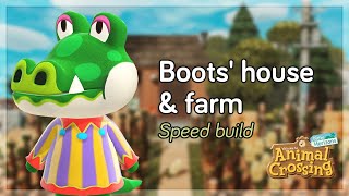 Farm 🌾 speed build  Japanese Island  Animal Crossing [upl. by Nyrol]