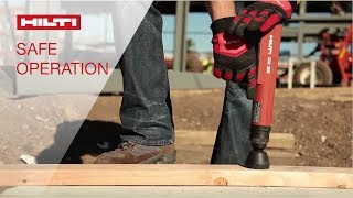 DEMO of proper techniques and tool features for the safe operation of Hilti powderactuated systems [upl. by Barthelemy]