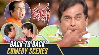 Brahmanandam Back to Back Comedy Scenes  Krishna Telugu Movie  Ravi Teja  Trisha  Brahmanandam [upl. by Sonahpets631]