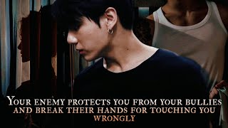 Your enemy protects you from your bullies and break their hands for touching you wrongly  oneshot [upl. by Nosidam]