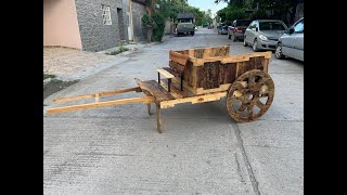 Carreta para niños adorno de jardin macetero [upl. by Dier683]