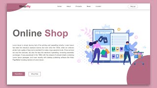 How to Make A Online Shop Website Using  HTML amp CSS [upl. by Nasar]