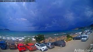 20230805 Arillas Corfu Live Webcam [upl. by Eniamraj]