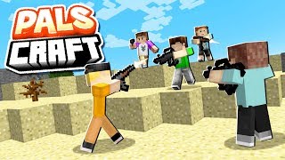 EPIC GUN MOD BATTLE  PalsCraft 8 [upl. by Anihsit621]