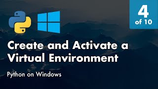 Install Python 38 on Windows 10  4 of 10  Create and Activate a Virtual Environment with Pipenv [upl. by Criswell592]