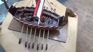 Viking longship model build school project [upl. by Eintihw]