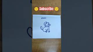 Easy Drawing 6621 Numbers  Dog  Viral  Raju Vlogs Dhone [upl. by Leonie118]