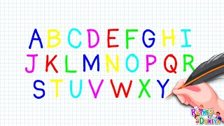 A to Z kids learn kids rhymes ABCD A for apple B for ball Alphbets English Varnmala ABCD abcd [upl. by Rossuck]