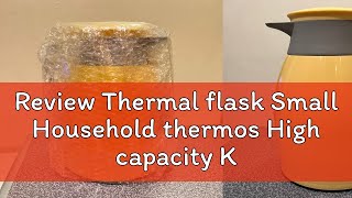 Review Thermal flask Small Household thermos High capacity Kettle Glass liner Insulation pot Thermo [upl. by Thurlow704]