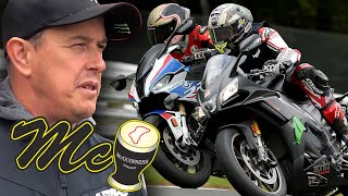 Aprilia RSV4 1100 Factory vs BMW S1000RR with John McGuinness [upl. by Tannenbaum]