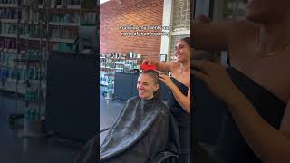 Giant comb prank on my clients PART 2 haircomb hairstylist trending reaction [upl. by Tigges]