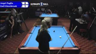 Angel Paglia vs Gail Glazebrook at the Ultimate 10Ball Championships [upl. by Jemina817]