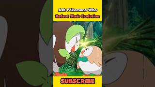 Ash Pokemons Who Defeat Their Evolutions 🔥😱 shorts [upl. by Ocramed]