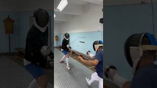 Epee fencing training 🤺 fencing scrima sports motivation reels epee spada antrenament [upl. by Ahtikal]