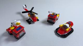 I built 4 sets of LEGO Fire Equipment [upl. by Swithbart591]