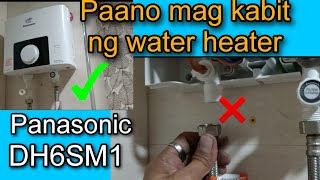 WATER HEATER INSTALLATION Panasonic DH6SM1 New [upl. by Eelrehpotsirhc226]