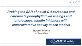 Novel C4 carbonate podophyllotoxin analogs and photocages tubulin inhibitors with cancer activity [upl. by Seem]