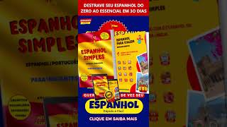 FALE ESPANHOL EM APENAS 30 DIAS  Clique no Link do Canal espanholsimples espanhol espanholbasico [upl. by Soni]