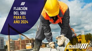 Anuncio sobre la fijación del Salario Básico Unificado para el 2024 [upl. by Nehcterg]