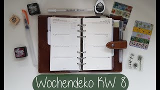 Filofax Wochendeko KW 8 [upl. by Brewster]