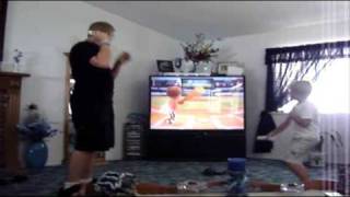 Kid Gets Wii Smacked Wii Sports Accident [upl. by Nhojleahcim]