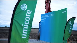 Umicore Groundbreaking Ceremony in Loyalist Canada [upl. by Pihc]