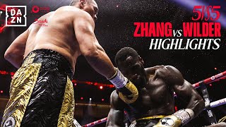 BRUTAL KO  Zhilei Zhang vs Deontay Wilder Highlights Queensberry vs Matchroom  Riyadh Season [upl. by Fiertz402]