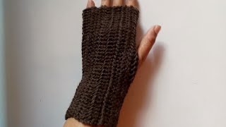 crochet fingerless gloveshand warmereasy amp quick pattern crochetbeginner crochet handmade [upl. by Netsirk608]