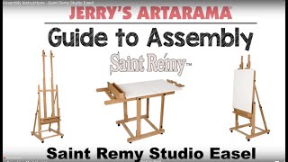 Assembly Instructions  Saint Remy Studio Easel from Jerrys Artarama [upl. by Hamforrd151]