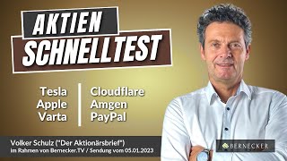 AktienSchnelltest inkl Tesla Apple Varta Cloudflare Amgen und PayPal [upl. by Moore492]