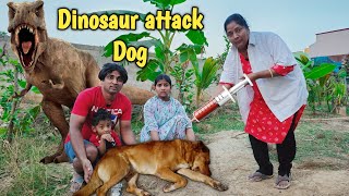 Dinosaur attack Dog  comedy video  funny video  Prabhu sarala lifestyle [upl. by Girard59]