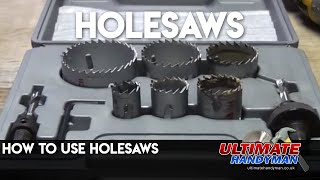 How to use holesaws [upl. by Uriisa]