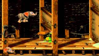 Playthrough Donkey Kong Country 3  Dixie Kongs Double Trouble  Parte 5 Elefante medroso HD [upl. by Aseena]