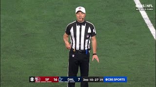 Punt Hits Jumbotron Causing Rare Ruling  49ers Vs Cowboys [upl. by Anaul]